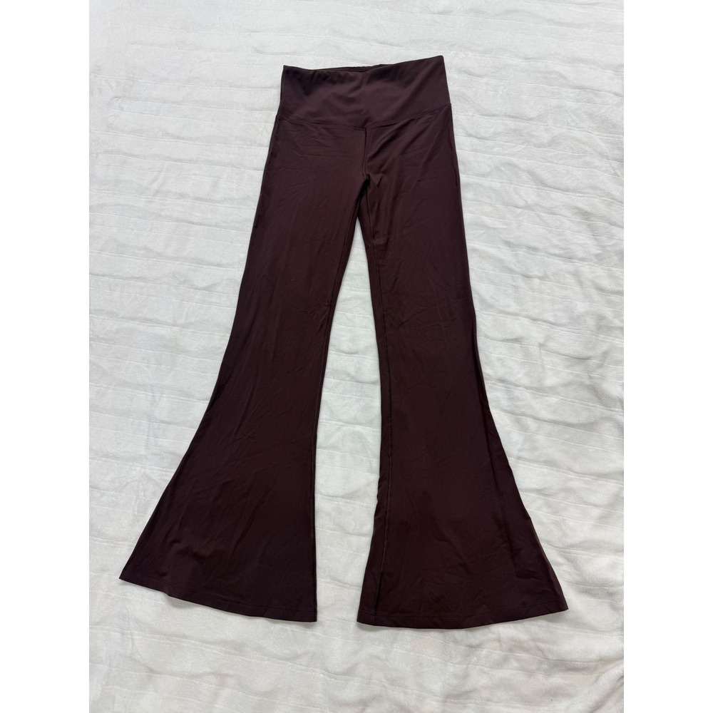 LNDR‎ Flare Leggings Womens M Brown High Waist Bell Bottom Yoga Pants Excellent